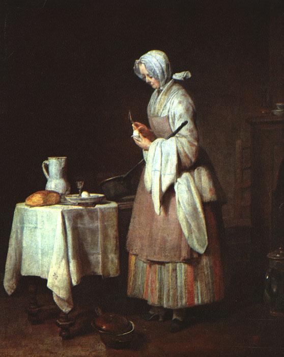 Jean Baptiste Simeon Chardin The Attentive Nurse oil painting image